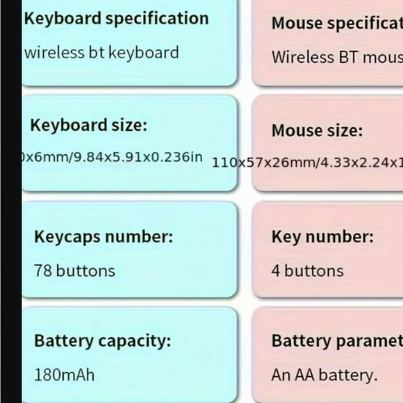 Pink Wireless Keyboard and Mouse Kit - Picture 11 of 11